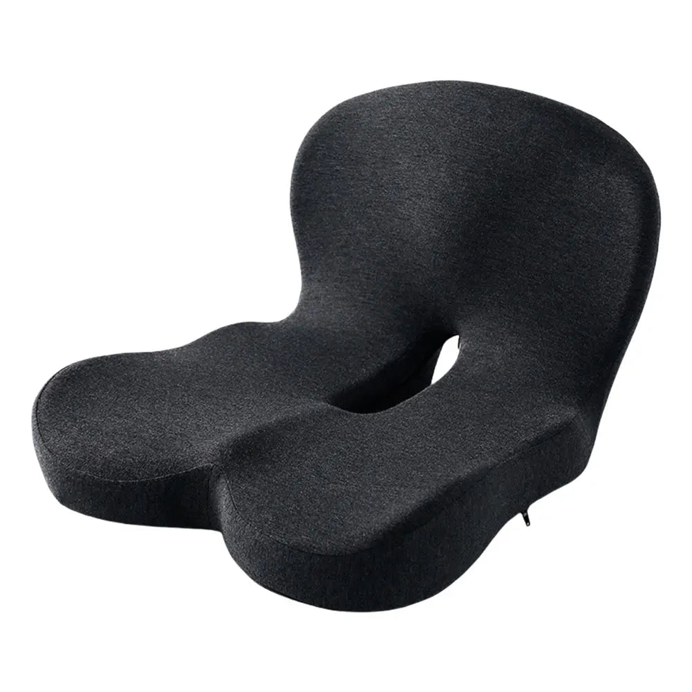 Memory Foam L-Shaped Integrated Office Chair Cushion with Lumbar Support Car Seat Cushion for Office Workers Car Drivers