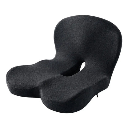 Memory Foam L-Shaped Integrated Office Chair Cushion with Lumbar Support Car Seat Cushion for Office Workers Car Drivers
